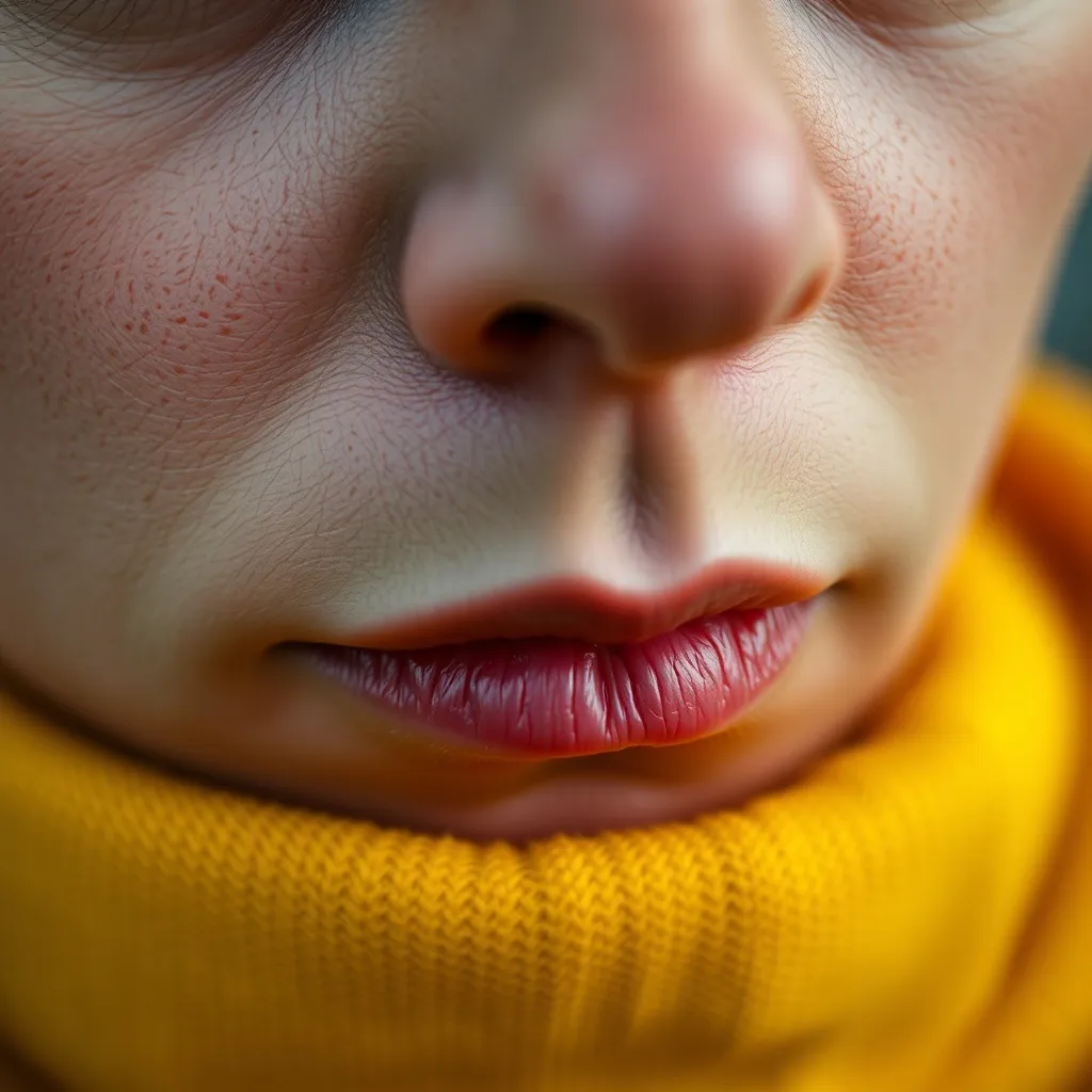A close up of a person